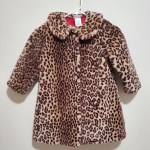 Bitty baby by American girl leopard faux fur coat